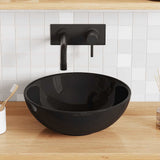 Wash Basin Gloss Black 28x10 cm Ceramic 42000315