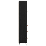 Highboard Black Oak 69.5 x 34 x 180 cm Engineered Wood 3416252