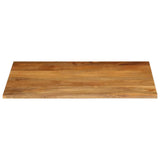 Table Top Live Edge 90x80x2.5 cm Solid Wood Mango 370555