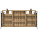 Bathroom Cabinet Set 3 pcs 100 x 10.5 x 50 cm Engineered wood 3403695