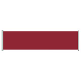 Patio Retractable Side Awning 160x600 cm Red 317961