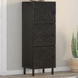 Highboard Black 40x33x110 cm Solid Wood Mango 356848