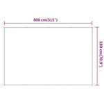 Vertical Awning Beige 180x800 cm Oxford Fabric 148273