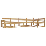 Outdoor Sofa Set 5 pcs White Solid Acacia Wood 3386448