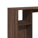 Bar Table with Shelf Brown Oak 124x46x103.5 cm Engineered Wood 854397