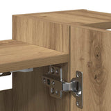 Bathroom Mirror Cabinet Artisan Oak 80x20.5x64 cm Engineered Wood 856037