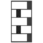 Book Cabinet/Room Divider Black 80x24x159 cm Engineered Wood 800100