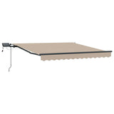 Retractable Awning Manual Beige 300 x 250 cm Fabric 3330056
