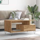 ZNTS Coffee Table Artisan Oak 90x49x45 cm Engineered Wood 857453