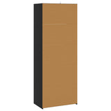 Sideboard Black Oak 70 x 41 x 185 cm Engineered Wood 3443786