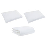 Duvet Set with Pillow 3 pcs White Down Feather 3376970