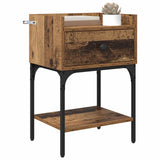 Bedside Table 2 pcs Old Wood 40 x 29 x 60 cm Engineered Wood 881827