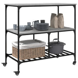 Kitchen Trolley Grey Sonoma 100x50x95 cm Engineered Wood 842309
