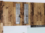 Wall Glass Cabinet PORTO Old Wood 60 x 31 x 100 cm 885533