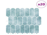 Feather Tile 20 pcs Green 30 x 30 cm Polyurethane and PET 42046202
