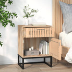 ZNTS Bedside Cabinet 40x30x55.5 cm Engineered Wood&Iron 352095