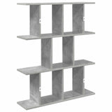 Wall Shelf Concrete Grey 102 x 20 x 96 cm Engineered Wood 8012215