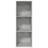 Bookcase Concrete Grey 40x30x114 cm Engineered Wood 857870