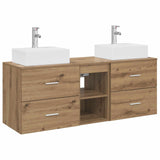 Bathroom Cabinet Set 3 pcs Artisan Oak 49.5 x 41 x 62.5 cm 3405842
