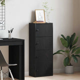 Bookcase Black Oak 40x24x102 cm Engineered Wood 860374