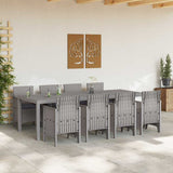 Garden Dining Set 9 pcs White Polypropylene 3378745