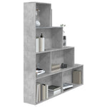 Book Cabinet/Room Divider Concrete Grey 155x24x160 cm Engineered Wood 800661