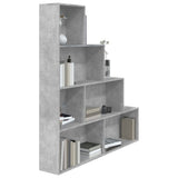 Book Cabinet/Room Divider Concrete Grey 155x24x160 cm Engineered Wood 800661