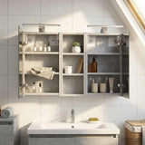 Bathroom Cabinet Set 3 pcs 80 x 10.5 x 50 cm Engineered wood 3403659