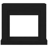 Fireplace Surround Black Oak 100x30x87.5 cm Engineered Wood 865981