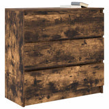 Sideboard Smoked Oak 80x35x76 cm Engineered Wood 861737