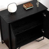 Sideboard Black Oak 78 x 35 x 74.5 cm 883561
