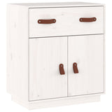 Sideboard White 65.5x40x75 cm Solid Wood Pine 820128