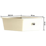 XXL 15-Drawer Mobile Storage Trolley White Plastic 320408