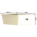 XXL 15-Drawer Mobile Storage Trolley White Plastic 320408