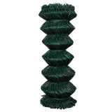 Chain Link Fence Steel 1x15 m Green 140344