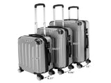 3 Pcs Suitcase Lightweight ABS Carry-on Hand Luggage 4 Spinner Wheels Trolley Case 96633641