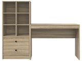 Desk with Drawer with Shelf with Storage 2 pcs Sonoma Oak 3337315