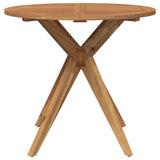 Garden Table Round 85x75 cm Solid Wood Acacia 367834