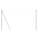 Fence Post 7 pcs Silver Steel 42004324