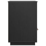 Desk Cabinet Black 40x50x75 cm Solid Wood Pine 820101