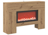 Electric Fireplace Artisan Oak 100 x 24.5 x 90 cm 8020767