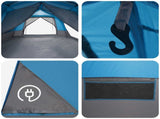 Instant Tent Blue 10-Person 185T Polyester with PU Coating 42017488