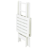 Folding Garden Table White 79x72x70 cm Plastic 48790