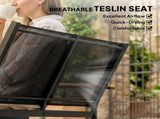 Outdoor Sofa 4 Seater Garden Sofa Set with Loveseat 2 Chairs and Coffee Table Black T3398P550288