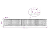 Gabion with 3.5 mm Wire and 5x5 cm Mesh 250x50x50 cm 3462311