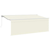 Retractable Awning Cream 400 x 200 cm Polyester and Aluminium 3329781