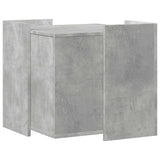 Cat Litter Box Enclosure Concrete Grey 53x53x51 cm Engineered Wood 857754