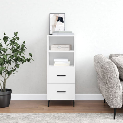 ZNTS Sideboard White 34.5x34x90 cm Engineered Wood 828684