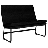 Bench Black 100x75x76 cm Fabric 351323