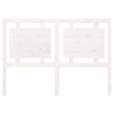 Bed Headboard White 140.5x4x100 cm Solid Pine Wood 817936